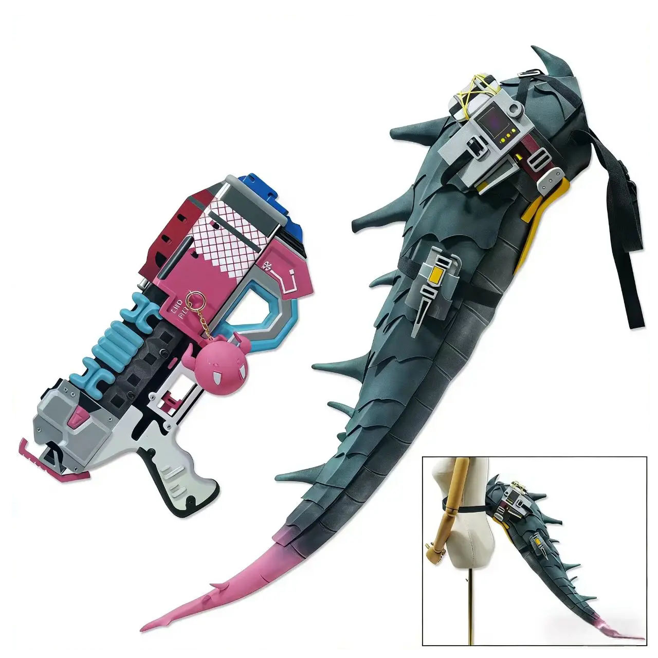 Cosplay Fire Prop - アニメアークナイツ イヴォンヌ ‌ コスプレ用ハンドガン小道具 漫画風アクセサリーピストル ハンドガン射撃用鉄製