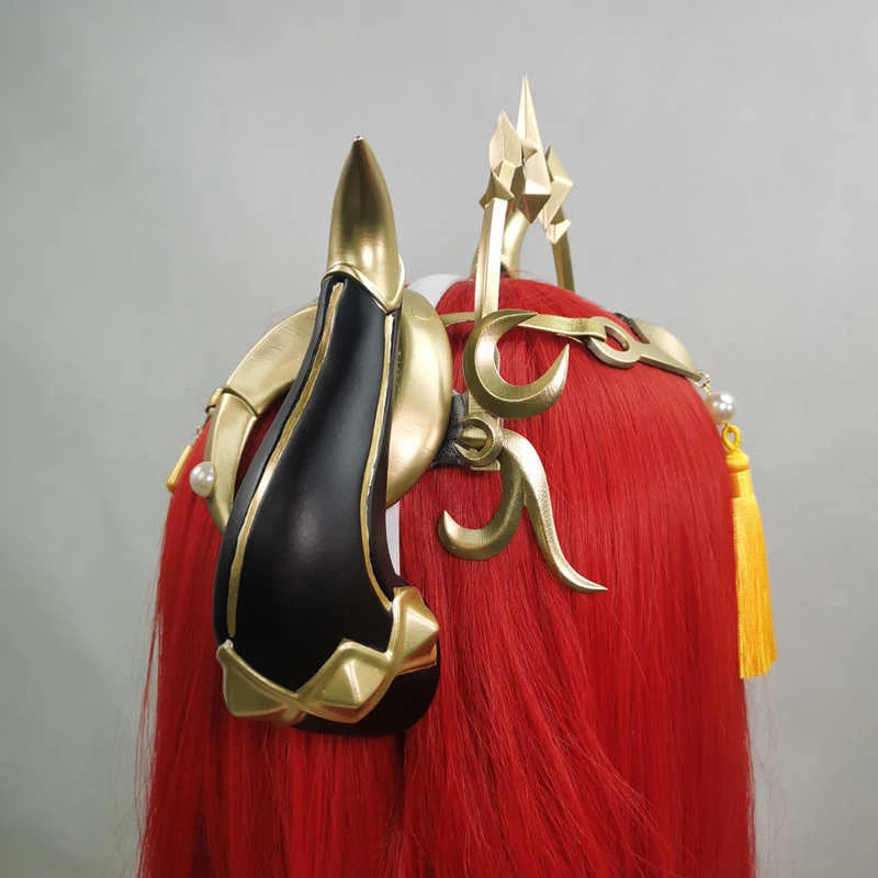 Cosplay Prop Works - 25COSNew 原神インパクト Nilou コスプレ小道具ホーンヘアフープハロウィンコスチュームアクセサリー手作り作品