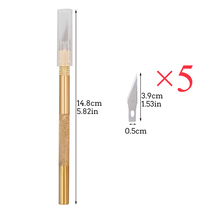 Craft Knife Set - 1 セット彫刻金属メスナイフツールキット木材紙カッタークラフトペン彫刻切断用品 DIY 文具ユーティリティナイフ