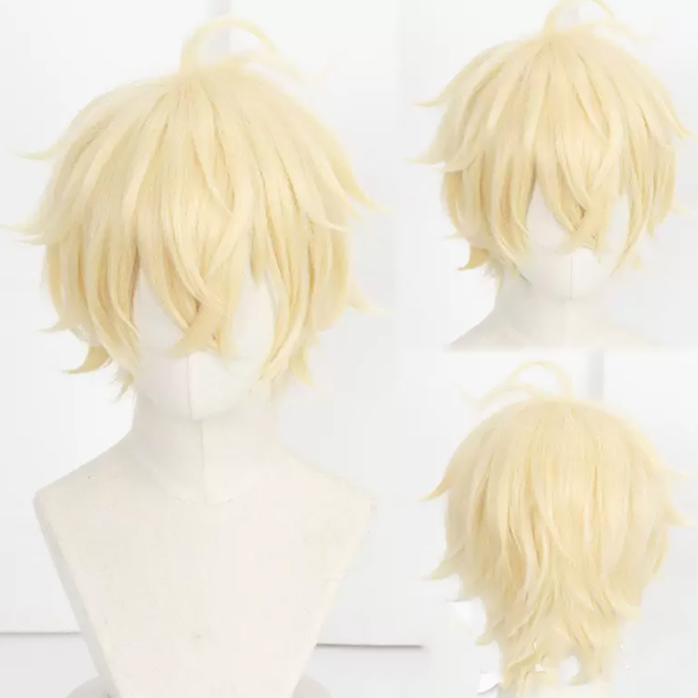 Wig Fiber Net - HAIRJOY 合成毛 セラフ・オブ・ザ・エンド ミカエラ・ヒャクヤ コスプレウィッグ ショートカーリーブロンド
