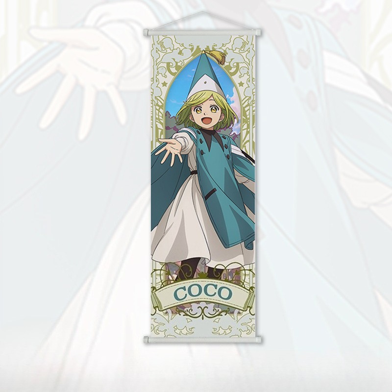 Cosplay Prop Painting - ホットな新作25x75cm魔女帽子アトリエ吊り下げスクロールポスター、リビングルームや寝室の装飾画、ファンへのギフトに