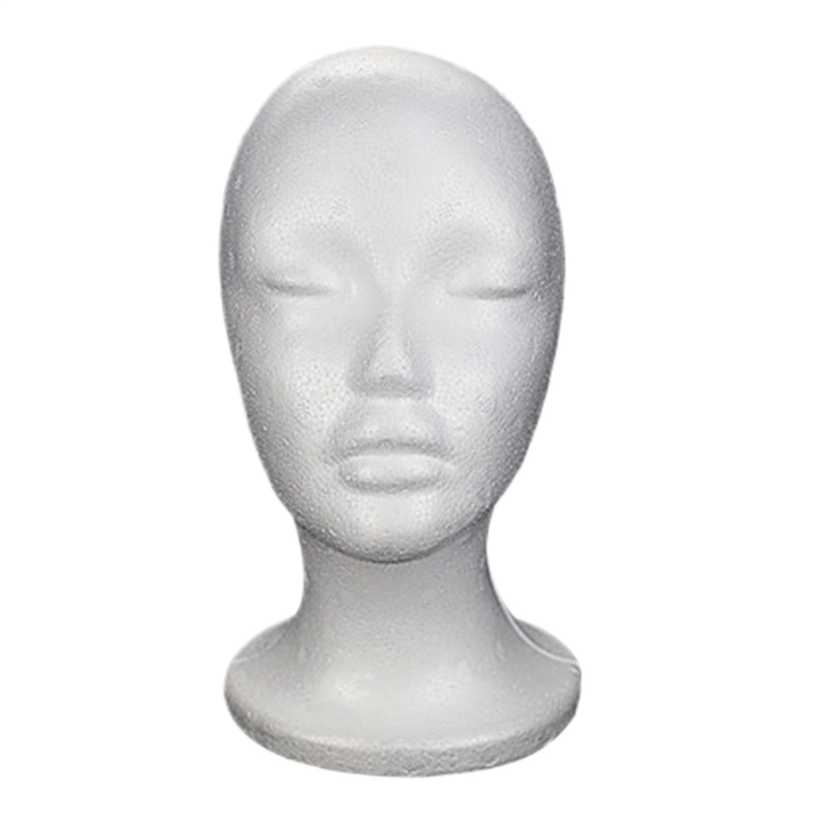 Cosplay Prop Foam - フォームウィッグヘッドモデルマネキンダミーウィッグメガネ帽子必須ヘアピーススタンドホルダー女性モデルサロンウィッグフィット最適化