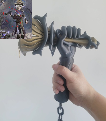 Cosplay Fire Prop - Identity V 消防探偵コスプレアニメ 3D プリントハンドヘルド小道具漫画アクセサリー装飾品ハロウィン小道具パーティー