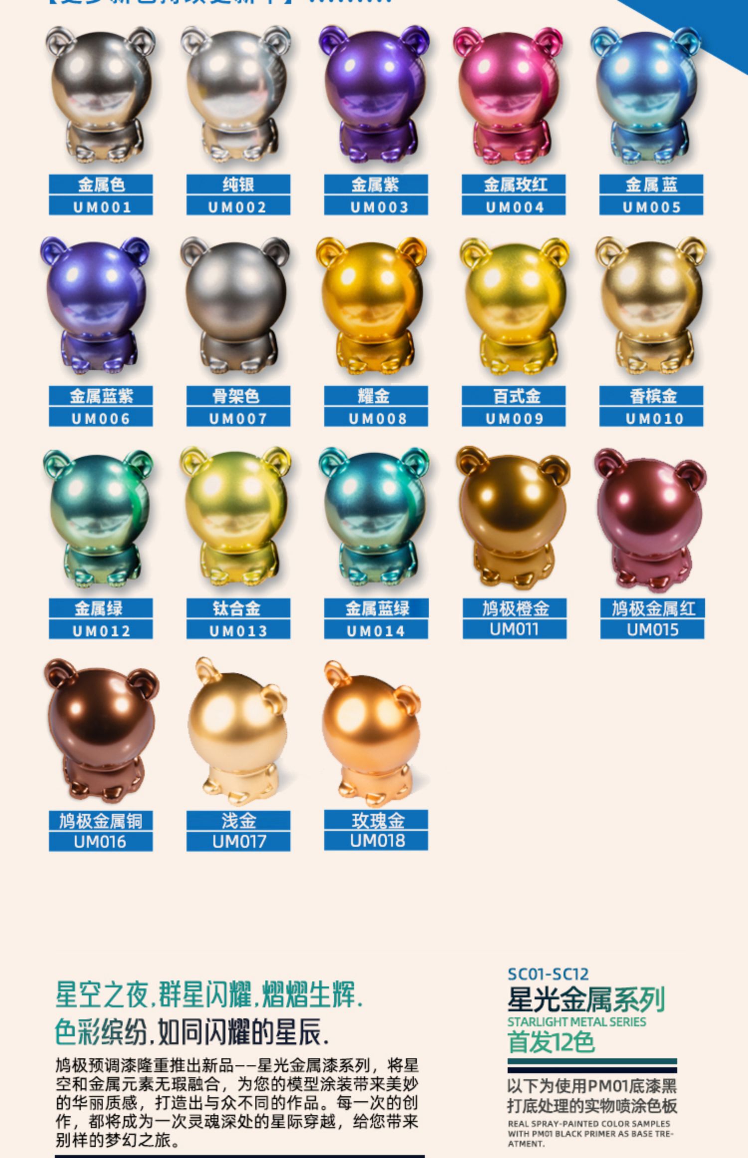 金属スプレーペイントモデル着色油絵具カラフルなプレミックス希 - Metallic Spray Paint のレビューと価格