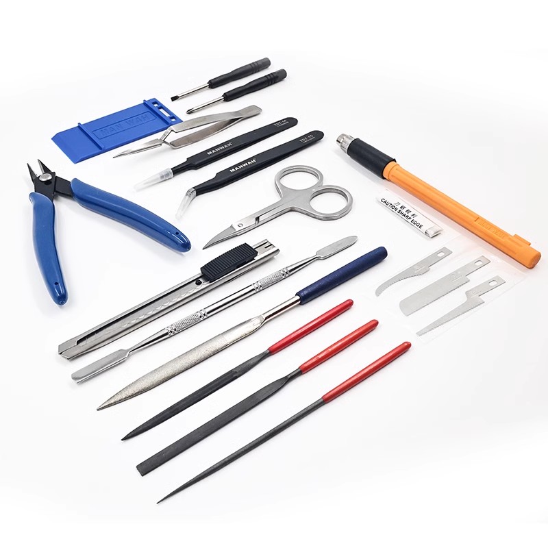Manwah-モデルアセンブリツールセット、ペン、ナイフ、ペ - Craft Knife Set のレビューと価格