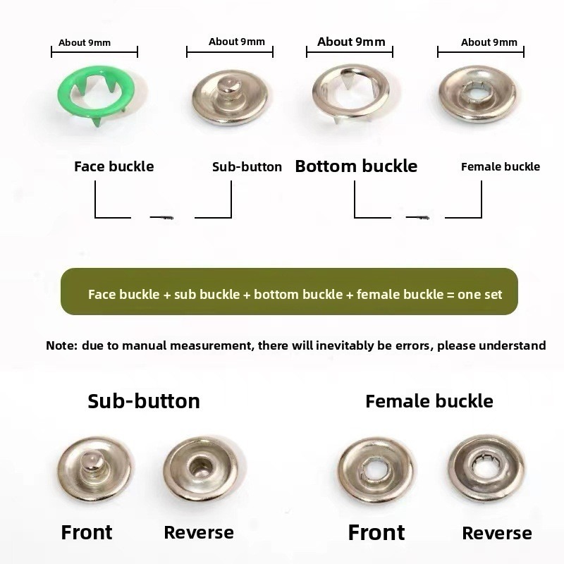 100セット スナッププライヤー 自動グロメットアイレットプ - Snap Fastener Set のレビューと価格