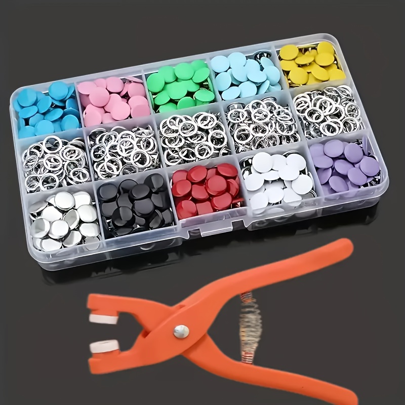 100個入り カラフルメタルソーイングボタン ソリッドプライ - Snap Fastener Set のレビューと価格