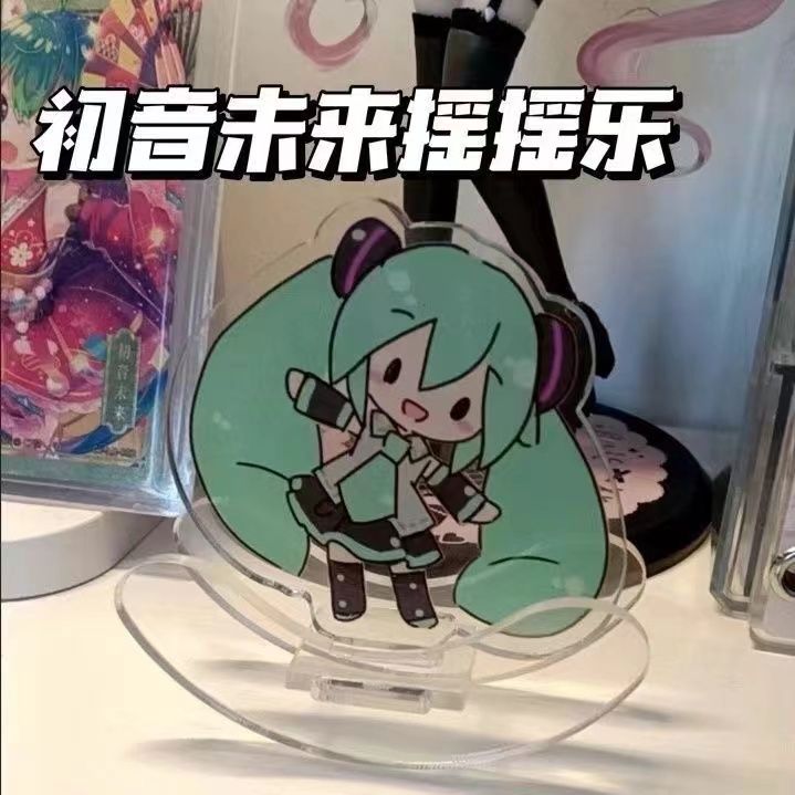 初音ミクのアクリル製揺れおもちゃデコレーション、かわいい漫画 - Cosplay Prop Display のレビューと価格