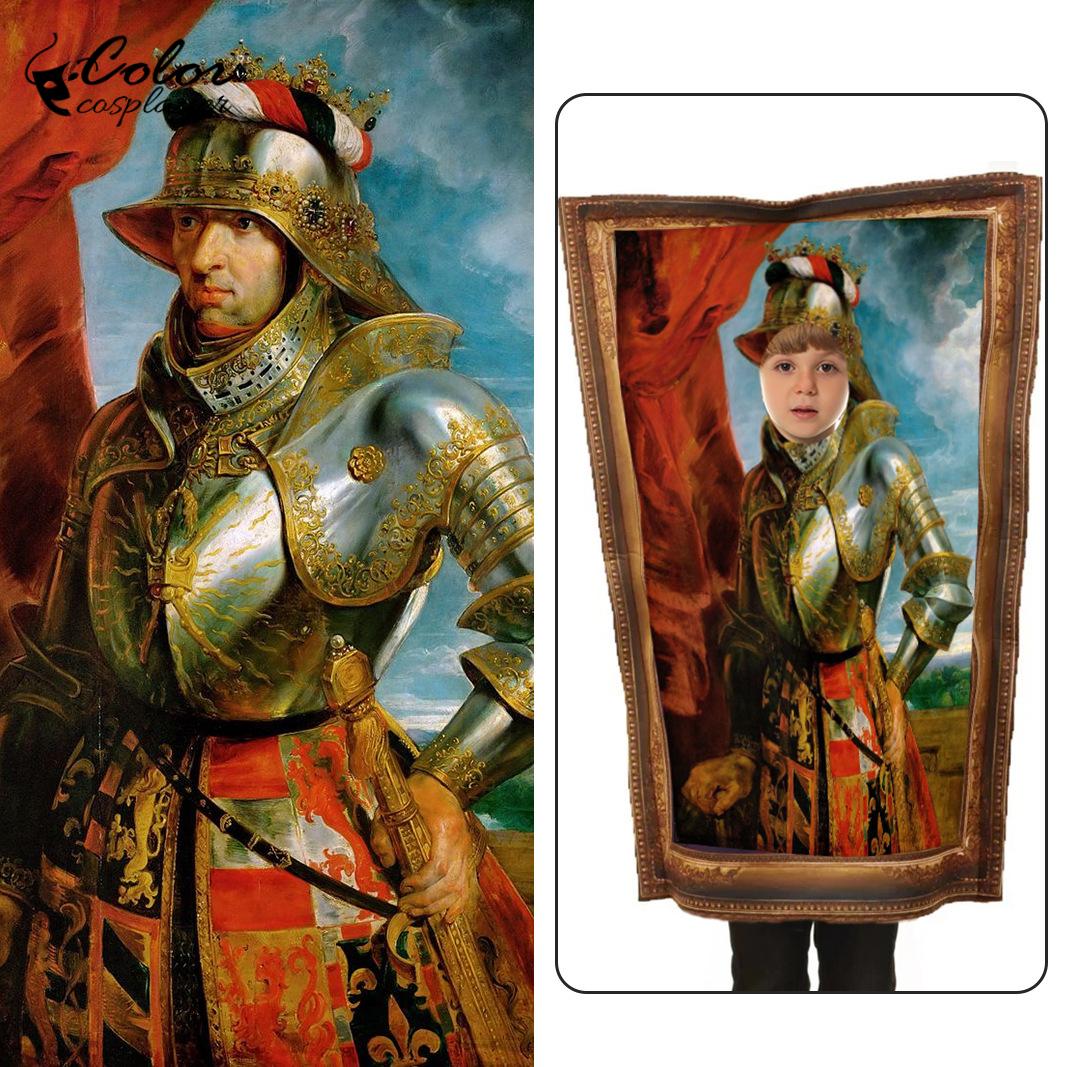 カラーコスプレイヤーおかしい油絵衣装カーニバルシルバーテール - Cosplay Prop Painting のレビューと価格
