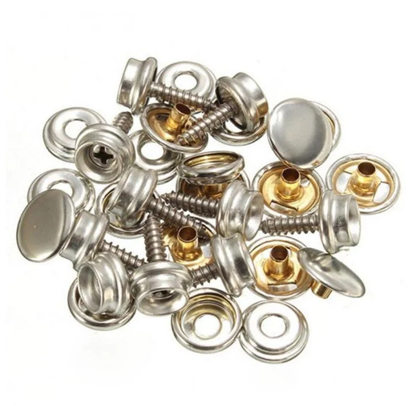 ステンレス鋼のフォトクリップ,10個セット,マリンヨット,キ - Snap Fastener Set のレビューと価格