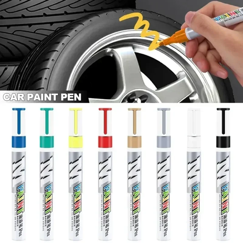 防水車用塗料傷修復ブラシペン 自動車用黒白銀赤 - タイヤト - Metallic Spray Paint のレビューと価格