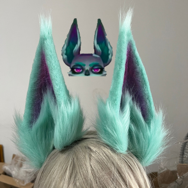 新しいハンドメイド作業耳ヘアフープアニメグローミストヴェック - Cosplay Prop Works のレビューと価格