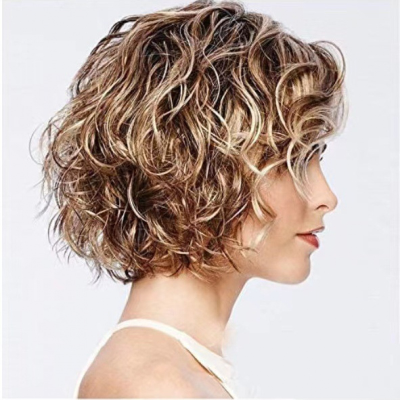 女性用ヨーロッパとアメリカンスタイルのウィッグ、ゴールデンブ - Wig Fiber Net のレビューと価格