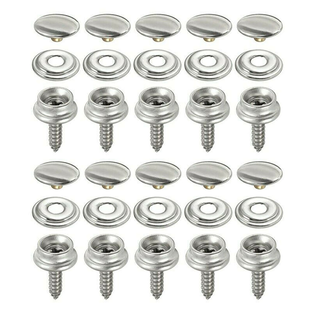ステンレス鋼の帆布のケープ,30個,マリンテント,ボート,カ - Snap Fastener Set のレビューと価格